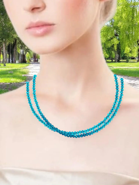 Double Strand Beaded Necklace | Gold & Stainless Steel Options Michelle Marie Boutique  Necklaces