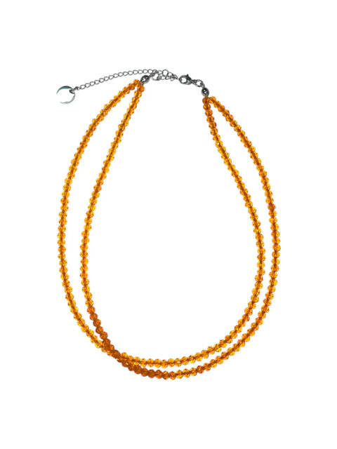 Double Strand Beaded Necklace | Gold & Stainless Steel Options Michelle Marie Boutique  Necklaces