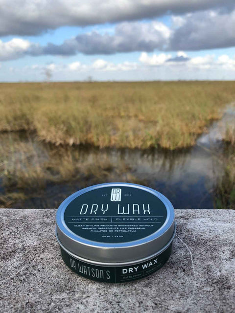 Dr. Watson’s 3.4 Oz Dry Wax – Flexible Hold Matte Finish Hair Styling Wax | Made in USA Dr. Watson's Hair & Body Care  Dry Wax
