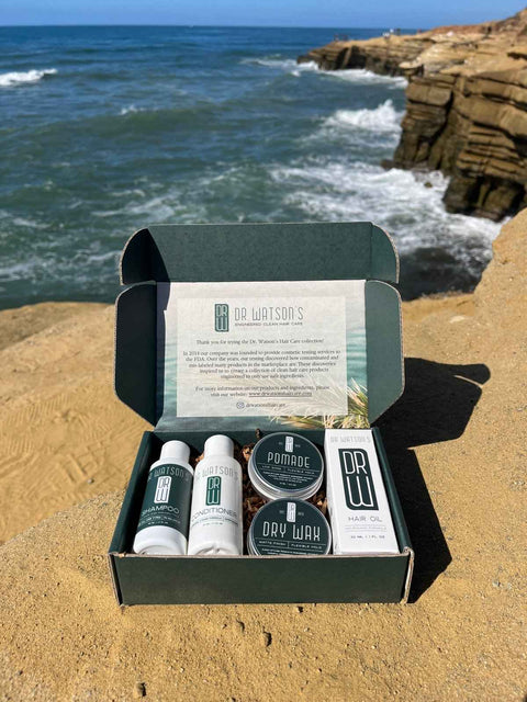 Dr. Watson’s 5-Piece Hair Care Discovery Set – Shampoo, Conditioner, Pomade, Cream & Oil | Made in USA Dr. Watson's Hair & Body Care  Hair Care