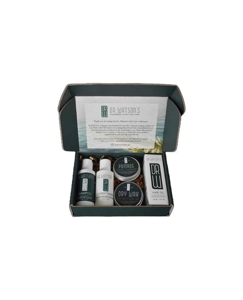 Dr. Watson’s 5-Piece Hair Care Discovery Set – Shampoo, Conditioner, Pomade, Cream & Oil | Made in USA Dr. Watson's Hair & Body Care  Hair Care