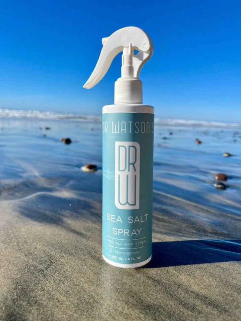 Dr. Watson’s 8 Oz Sea Salt Hair Spray – Volumizing Light Hold Texturizer | Made in USA Premium Hair Care Dr. Watson's Hair & Body Care  Sea Salt Spray