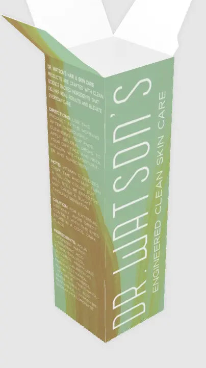 Dr. Watson's Brightening Antioxidant Vitamin C + E + Ferulic Acid Facial Serum for Glowing Skin – 1 Oz | Made in USA Dr. Watson's Hair & Body Care  Vitamin C Serum