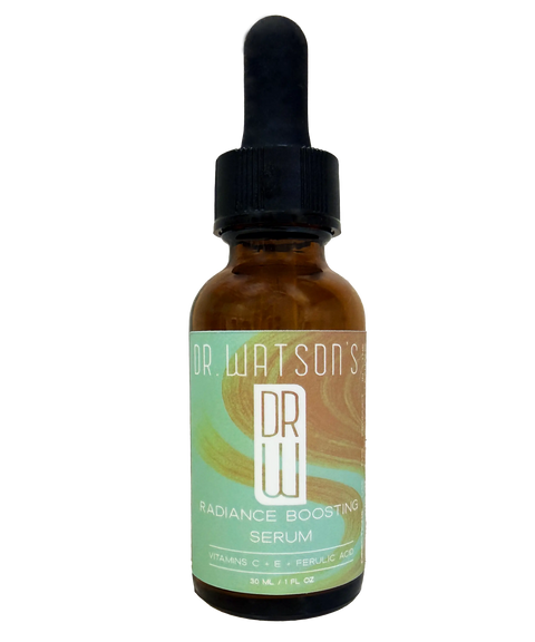 Dr. Watson's Brightening Antioxidant Vitamin C + E + Ferulic Acid Facial Serum for Glowing Skin – 1 Oz | Made in USA Dr. Watson's Hair & Body Care  Vitamin C Serum