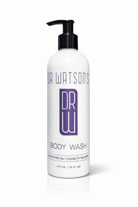 Dr. Watson's Invigorating Body Wash 16 Oz – Sulfate-Free Lime Mint Scent | Made in USA Dr. Watson's Hair & Body Care  Body Wash