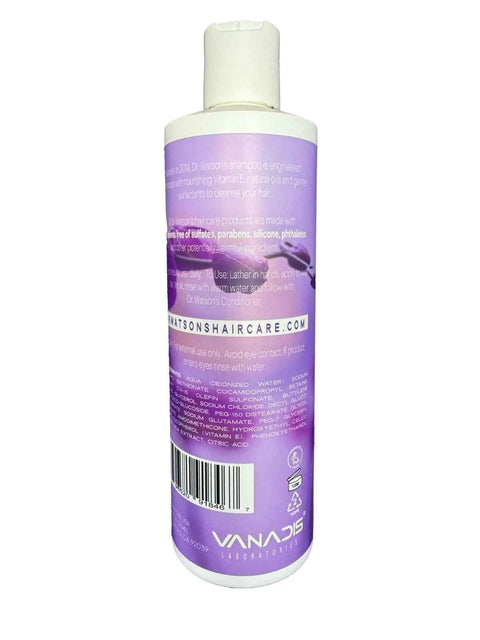 Dr. Watson’s Sweet Pea Sulfate-Free Shampoo 16 Oz – Gentle Cleanse For All Hair Types | PH Balanced | Made in USA Dr. Watson's Hair & Body Care  Shampoo