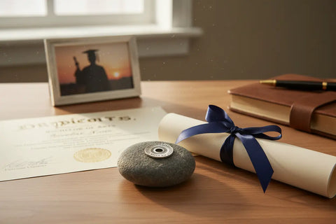 Dream Big Meditation Stone – Handcrafted Natural River Rock with Recycled Pewter | Inspirational Gift Made in USA Whitney Howard Designs  Meditation Stones