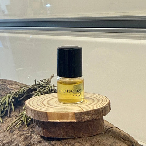 Driftwood No3 10 mL Perfume Oil Roller – Coastal Woody Fragrance Blend with Rosemary and Cedar | Made in USA Cheryl Kelly & Co  Perfume