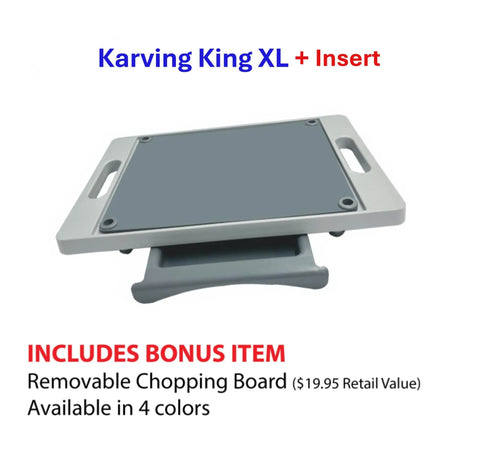 Dripless 2-in-1 Cutting Board System – Removable Tray – Made in USA Karving King 