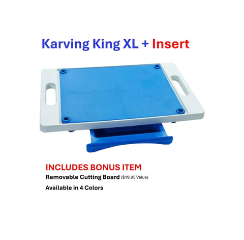 Dripless 2-in-1 Cutting Board System – Removable Tray – Made in USA Karving King 