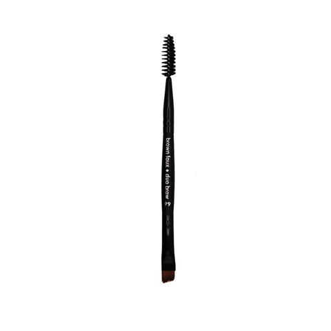 Dual-Ended Brow Grooming Brush – Angled and Spoolie Makeup Tool | Vegan Cruelty-Free Made in USA Taylor Made Organics  eyebrow brush