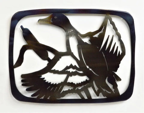 Duck Silhouette Casserole Dish Holder – Decorative Kitchen Stand | Handmade Rustic Made in USA Knights Home Decor  item