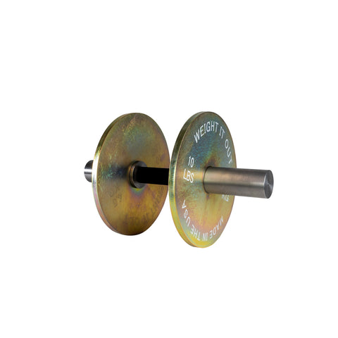 Solid Steel Loadable Dumbbell Plates – Precision Calibrated Weight Sets | Made in USA Weight It Out 