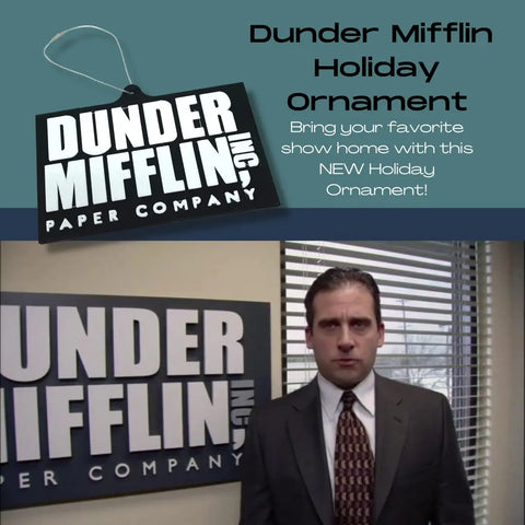 Dunder Mifflin 3D Printed Ornament 5 Inch – Made in USA Chatelet Manufacturing 