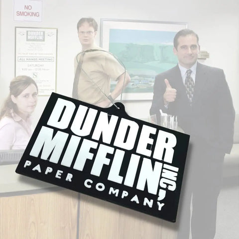 Dunder Mifflin 3D Printed Ornament 5 Inch – Made in USA Chatelet Manufacturing 