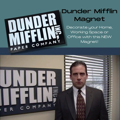 Dunder Mifflin 3D Printed Ornament 5 Inch – Made in USA Chatelet Manufacturing 