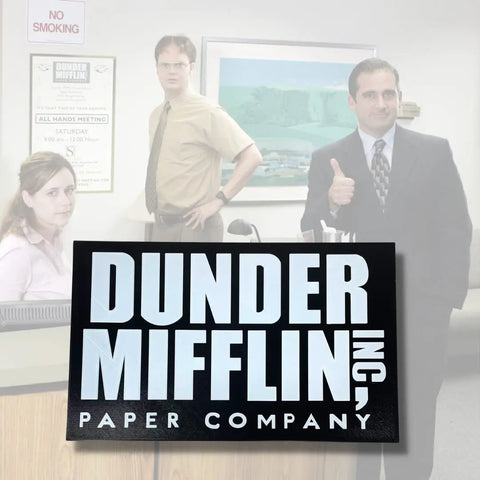 Dunder Mifflin 3D Printed Ornament 5 Inch – Made in USA Chatelet Manufacturing 