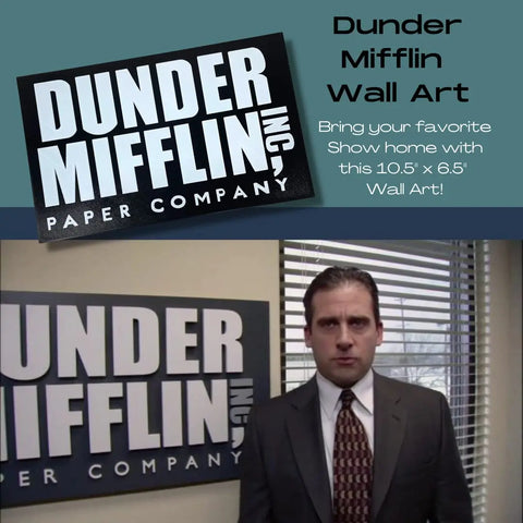 Dunder Mifflin 3D Printed Ornament 5 Inch – Made in USA Chatelet Manufacturing 