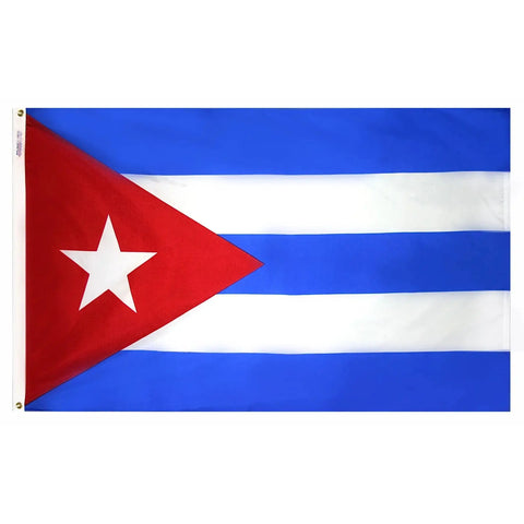 Nylon Cuba Flag Freedom Flag and Pole 