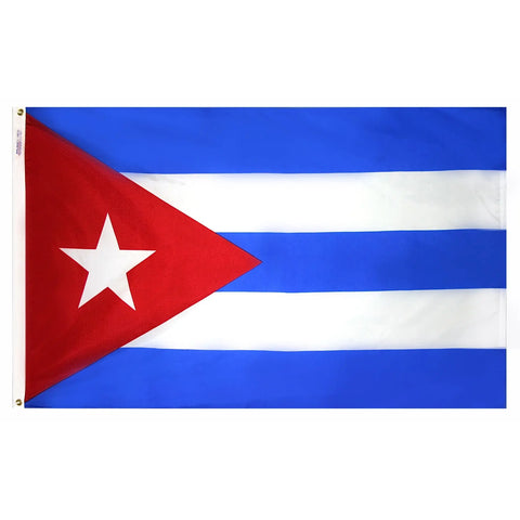 Durable 200 Denier Nylon Cuba Flag – UV-Resistant Outdoor Cuban Banner | Made in USA Freedom Flag and Pole 
