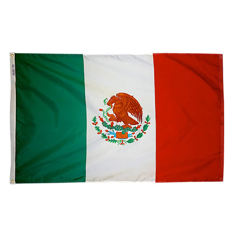 Durable 200 Denier Nylon Mexico Flag – UV-Resistant Outdoor Patriotic Banner | Made in USA Freedom Flag and Pole 