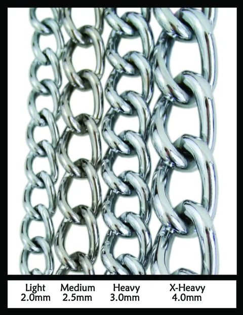 Durable Chrome-Plated Steel Chain Dog Leash – Full Grain Leather Handle 48 Inch | Made in USA Auburn Leathercrafters  item