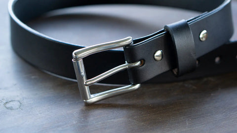 Durable Full-Grain English Bridle Leather Belt 28-50 Inch – Everyday Wear Adjustable | Made in USA Auburn Leathercrafters  item