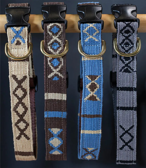 Durable Hand-Woven Side-Release Dog Collar – Premium Nylon With Brass Hardware | Made in USA Auburn Leathercrafters  item