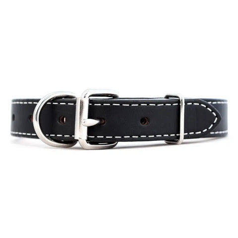 Durable Leather Dog Collar for Large Breeds – Double Layer Full Grain Bridle Leather | Made in USA Auburn Leathercrafters  item