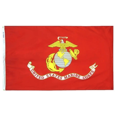 Durable Marine Corps Flag 3x5 Ft – SolarGuard™ Printed Nylon – Made in USA | Freedom Flag & Pole Freedom Flag and Pole 