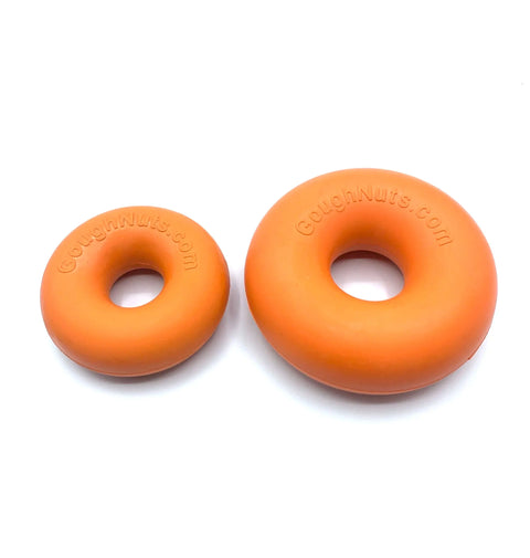 Durable Orange Ring Dog Toy – Natural Rubber Chew Toy | Made in USA Goughnuts 