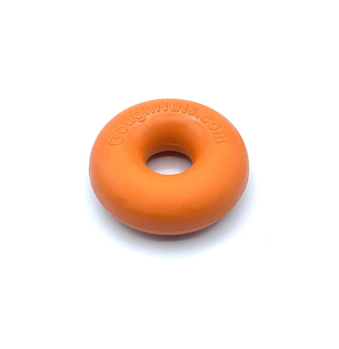 Durable Orange Ring Dog Toy – Natural Rubber Chew Toy | Made in USA Goughnuts 