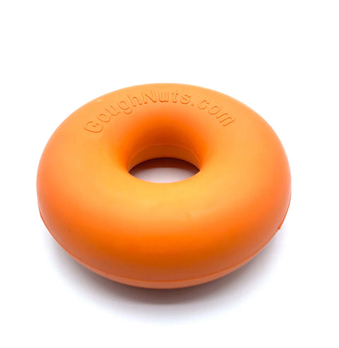 Durable Orange Ring Dog Toy – Natural Rubber Chew Toy | Made in USA Goughnuts 