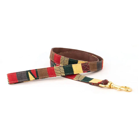 Durable Patterned Dog Leash 6 Feet – Stylish Pet Leash with Brass Clip | Made in USA Auburn Leathercrafters  item