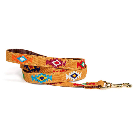Durable Patterned Dog Leash 6 Feet – Stylish Pet Leash with Brass Clip | Made in USA Auburn Leathercrafters  item
