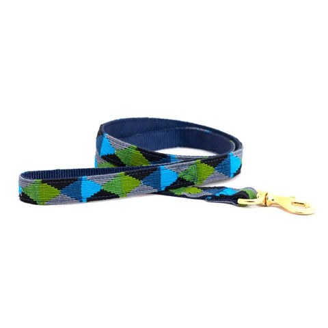 Durable Patterned Dog Leash 6 Feet – Stylish Pet Leash with Brass Clip | Made in USA Auburn Leathercrafters  item