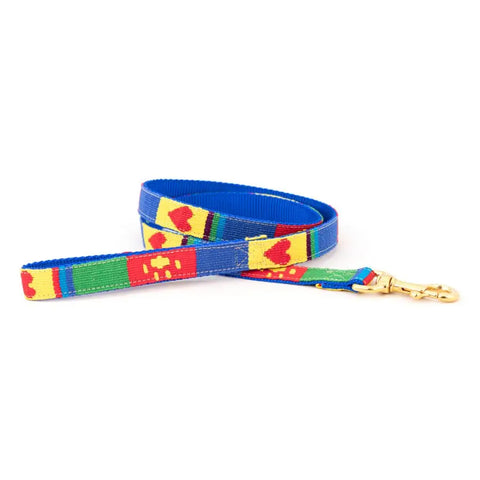 Durable Patterned Dog Leash 6 Feet – Stylish Pet Leash with Brass Clip | Made in USA Auburn Leathercrafters  item