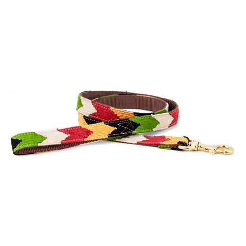 Durable Patterned Dog Leash 6 Feet – Stylish Pet Leash with Brass Clip | Made in USA Auburn Leathercrafters  item