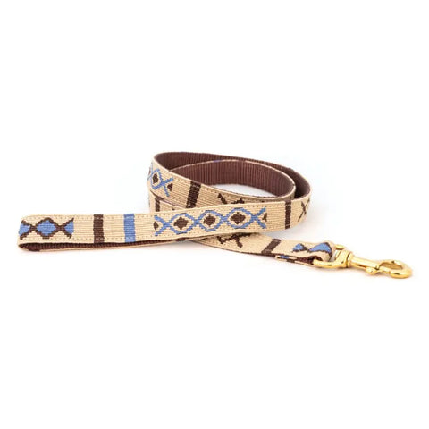 Durable Patterned Dog Leash 6 Feet – Stylish Pet Leash with Brass Clip | Made in USA Auburn Leathercrafters  item