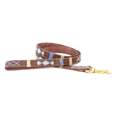 Durable Patterned Dog Leash 6 Feet – Stylish Pet Leash with Brass Clip | Made in USA Auburn Leathercrafters  item