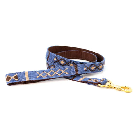 Durable Patterned Dog Leash 6 Feet – Stylish Pet Leash with Brass Clip | Made in USA Auburn Leathercrafters  item