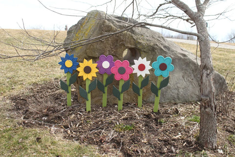 Durable Poly Lumber Flower Stake for Garden Yard Decor – Amish Craftsmanship | Made in USA Amish Toy Box  Decorative Flower