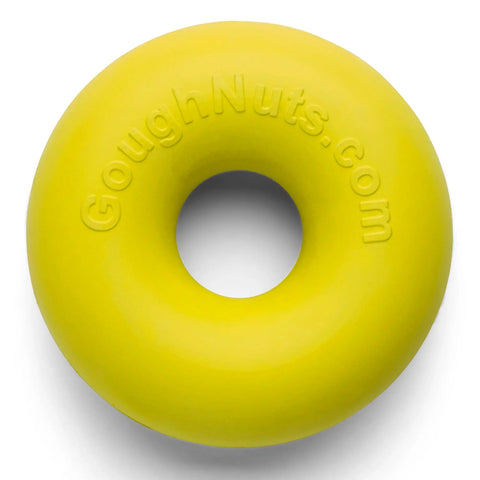 Durable Small Dog Chew Ring Toy 3.8 Inch – Natural Rubber | Made in USA Goughnuts 