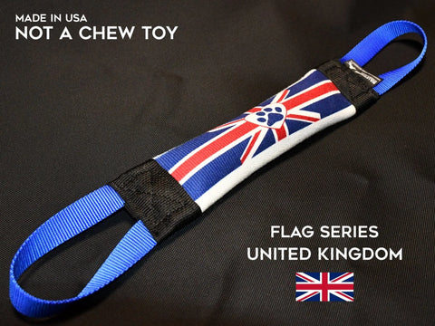 Durable UK Flag Fire Hose Dog Tug Toy – Heavy-Duty Training Tug | Made in USA Bulletproof Pet Products Inc  TUGS