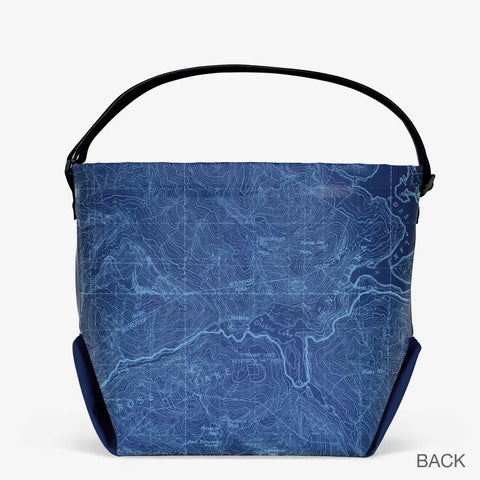Durable Waterproof Outdoor Tote Bag – North Cascades Map Design – Made in USA | eqpd GearBucket eqpd 