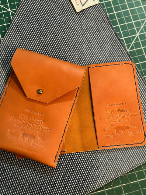 English Bridle Leather Travel Set – Utility Pouch and Passport Cover | Handmade in USA Sully + Proper Supply 