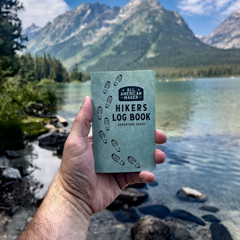 Hiker's Log Book – Pocket Notebook for Outdoor Trails | Made in USA All American Maker 