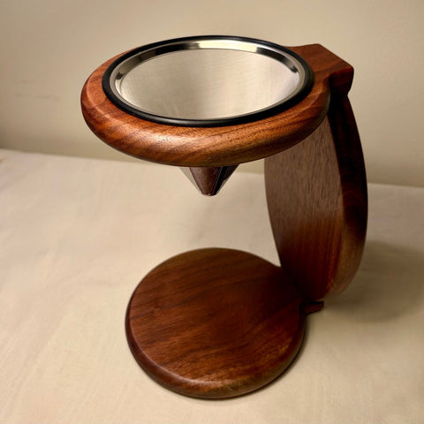 Handcrafted Reclaimed Wood Coffee Pour Over – Rustic Drip Brewer | Made in USA Shop Cat Woodworks  item