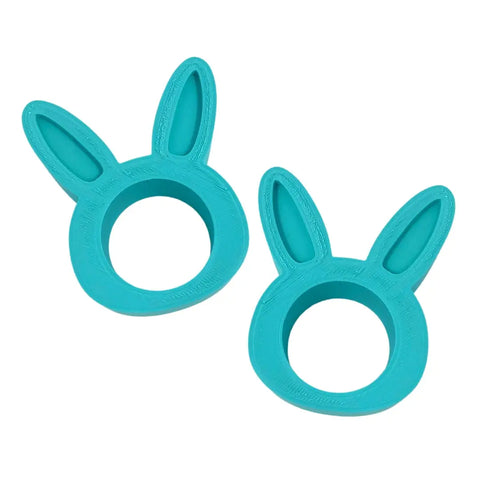 Easter Bunny Napkin Rings Set Of 2 Blue – Made in USA Chatelet Manufacturing 