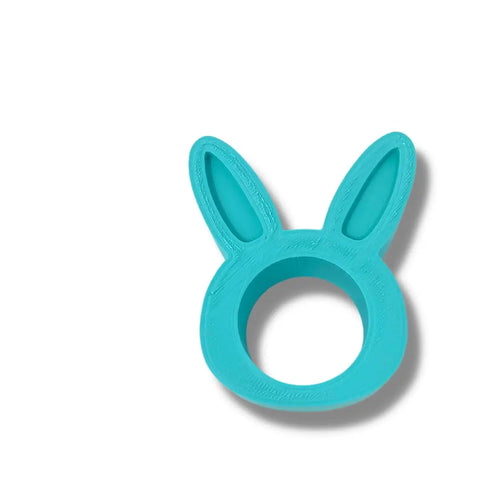 Easter Bunny Napkin Rings Set Of 2 Blue – Made in USA Chatelet Manufacturing 